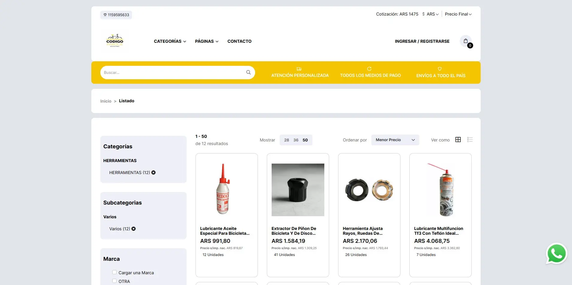 1Bit Tiendas Online - Codigo Parque